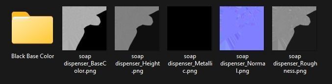 Liquid Soap Dispenser 3D Model Lowpoly Black And White Low-poly 3D model_8