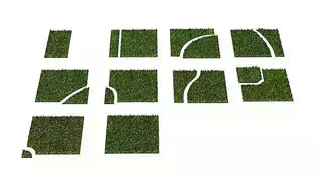 Yard Astro Turf 3D model