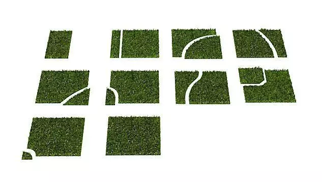 Yard Astro Turf 3D model_0