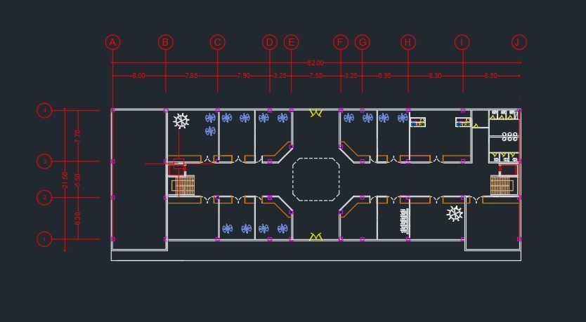 commercial building with parametric facade 3D model_1