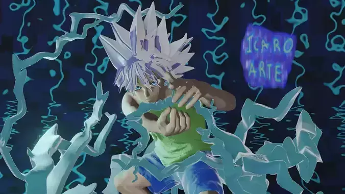 fan art hunter x hunter of killua zoldick