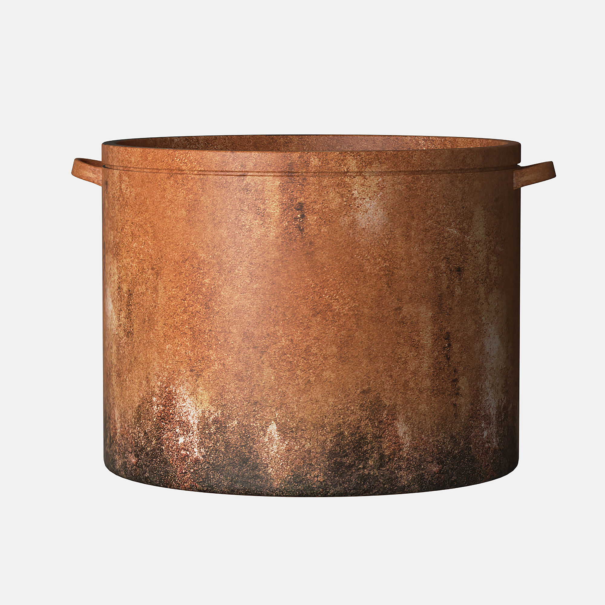 Pods set-2 two terracotta pots 3D model_3