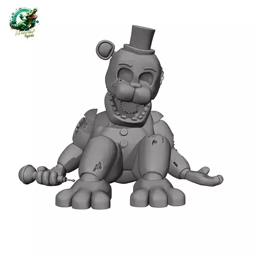 Withered Golden Freddy 3D print model