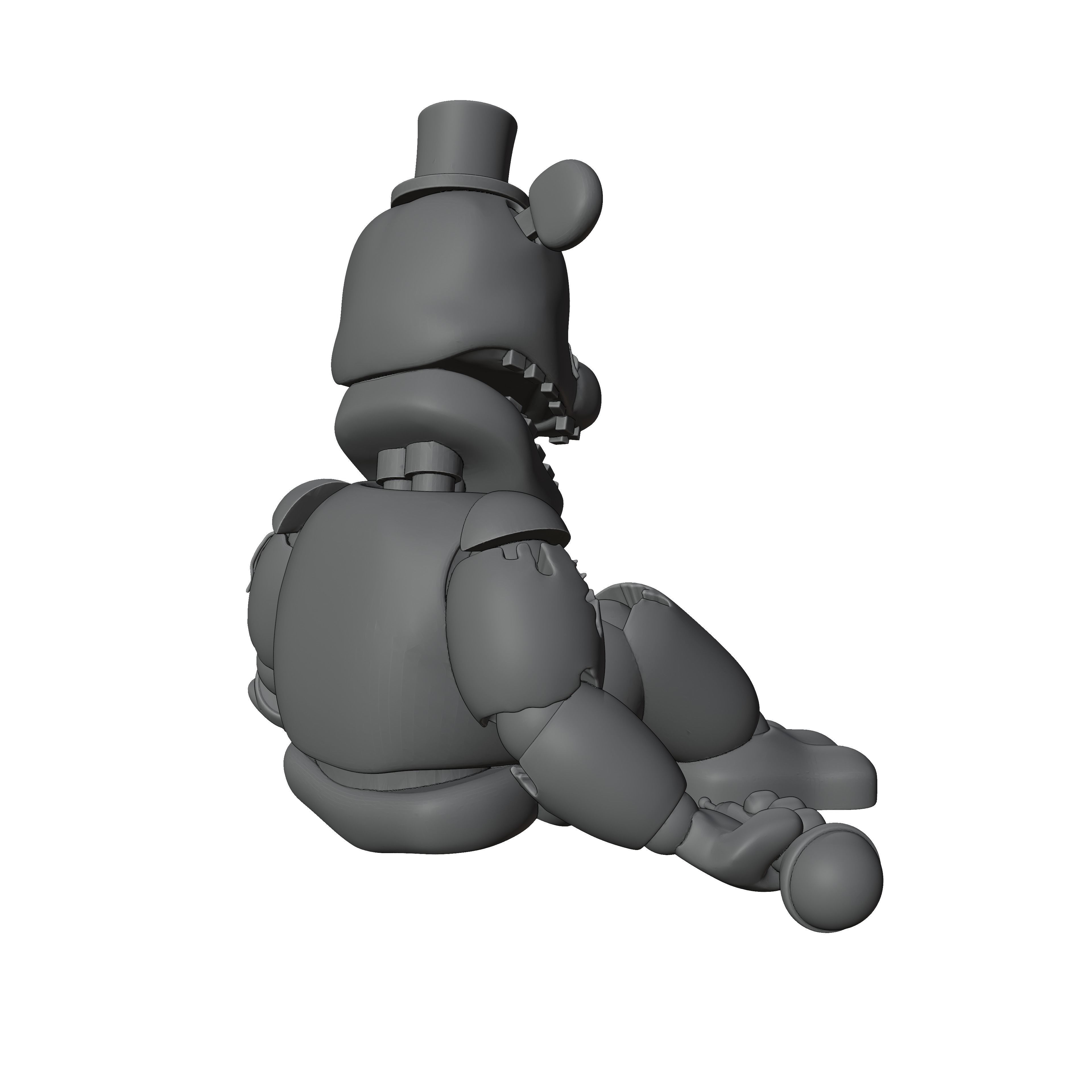 Withered Golden Freddy 3D print model_2