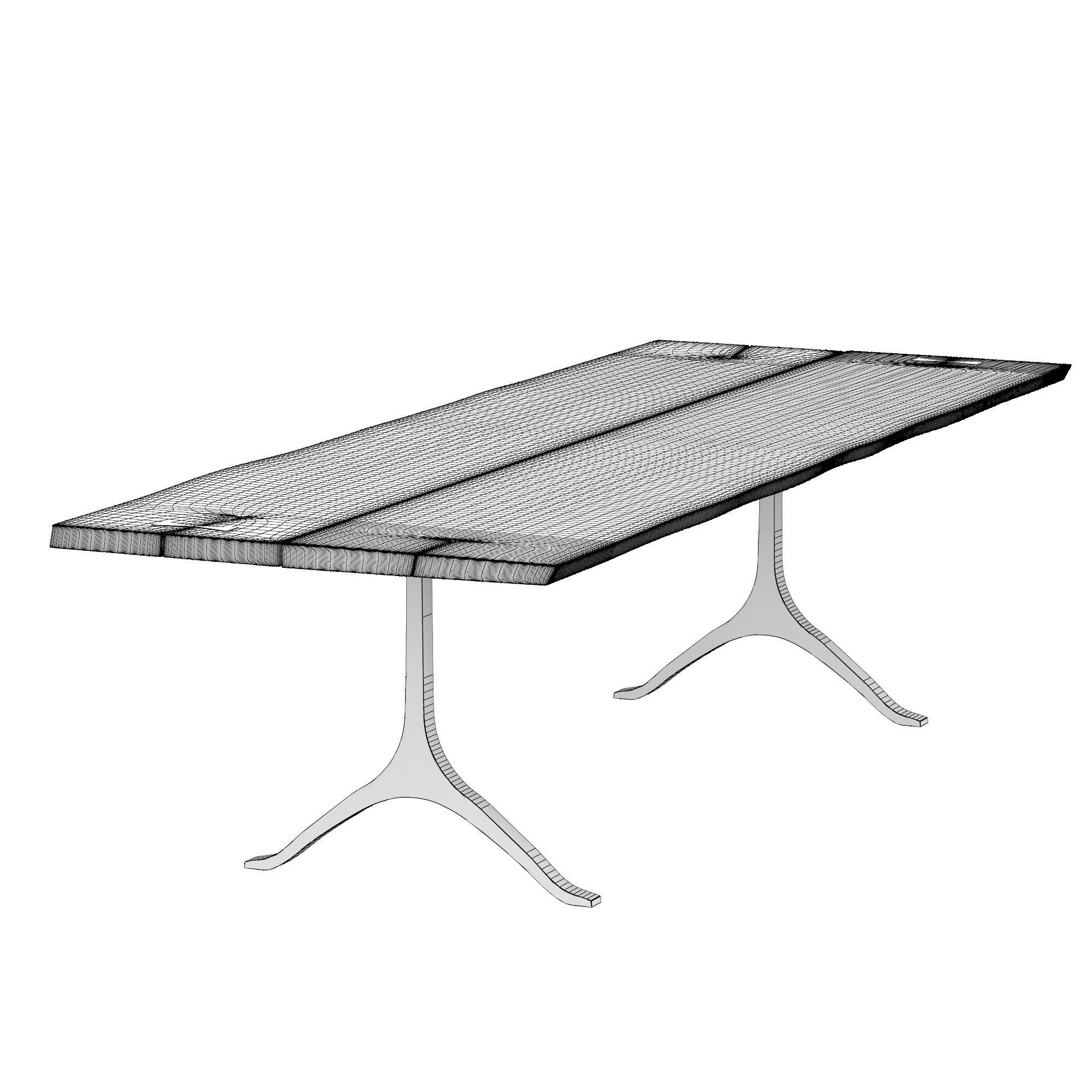 Bristol Dining Table 3D model_7