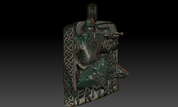 Freyr pendant 3D print model