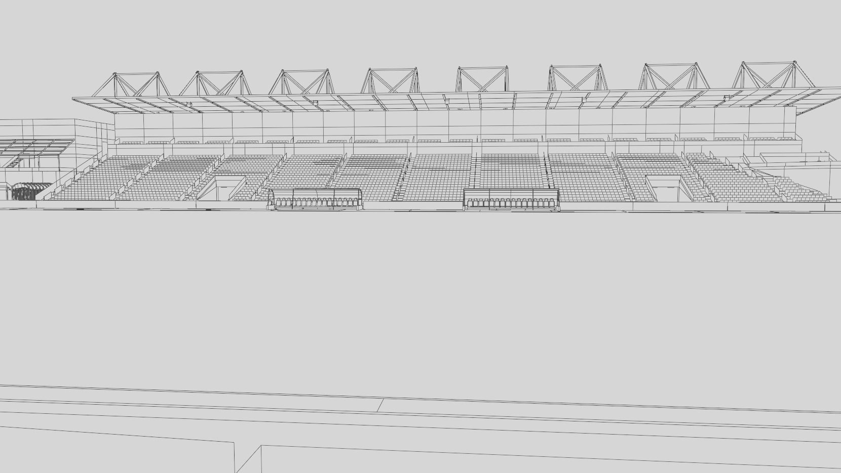 Stade Saputo - Montreal Canada 3D Model Low-poly 3D model_9
