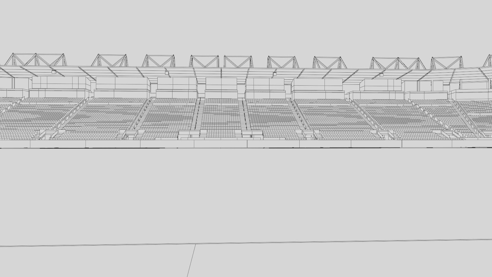 Stade Saputo - Montreal Canada 3D Model Low-poly 3D model_3