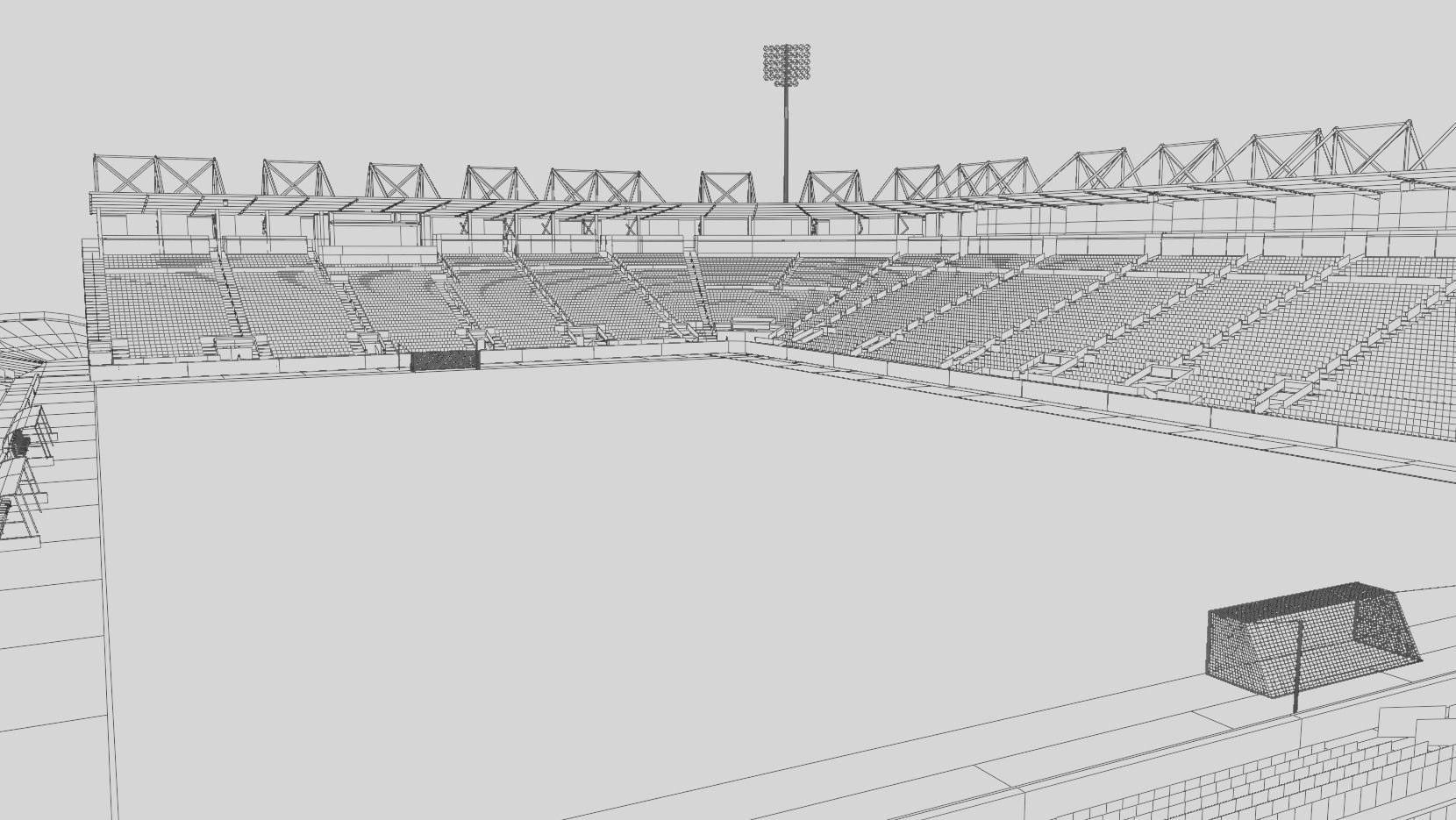 Stade Saputo - Montreal Canada 3D Model Low-poly 3D model_13