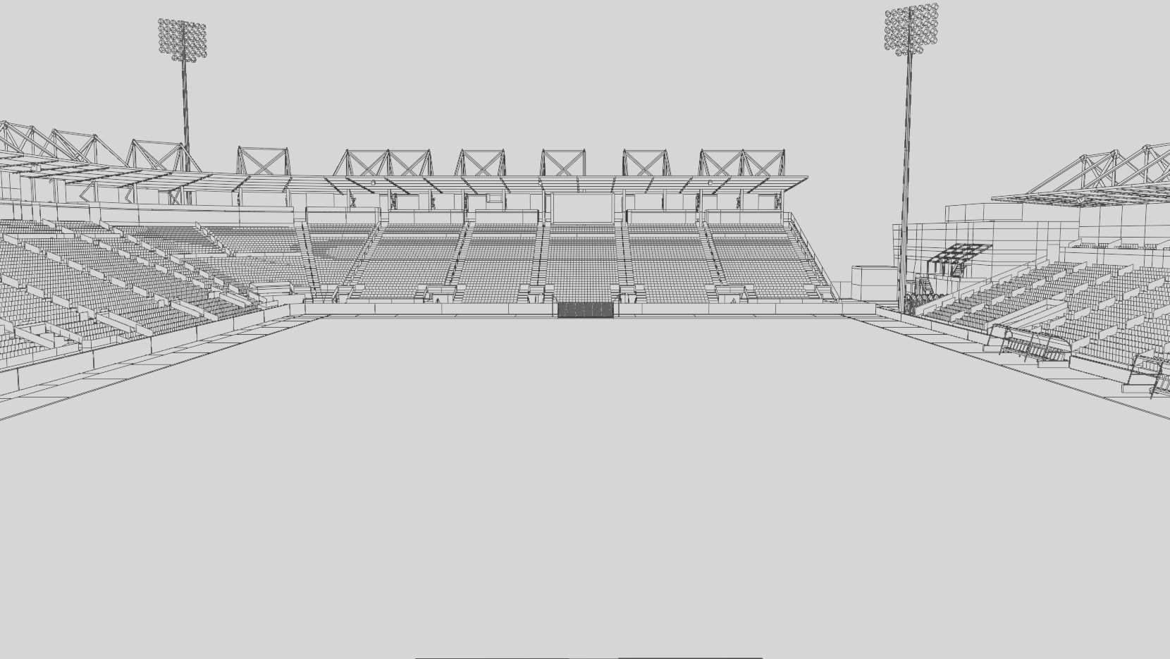 Stade Saputo - Montreal Canada 3D Model Low-poly 3D model_7