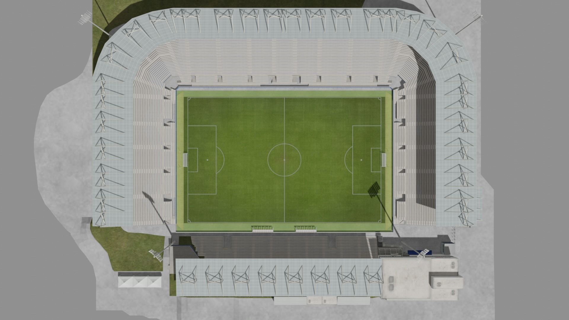 Stade Saputo - Montreal Canada 3D Model Low-poly 3D model_10