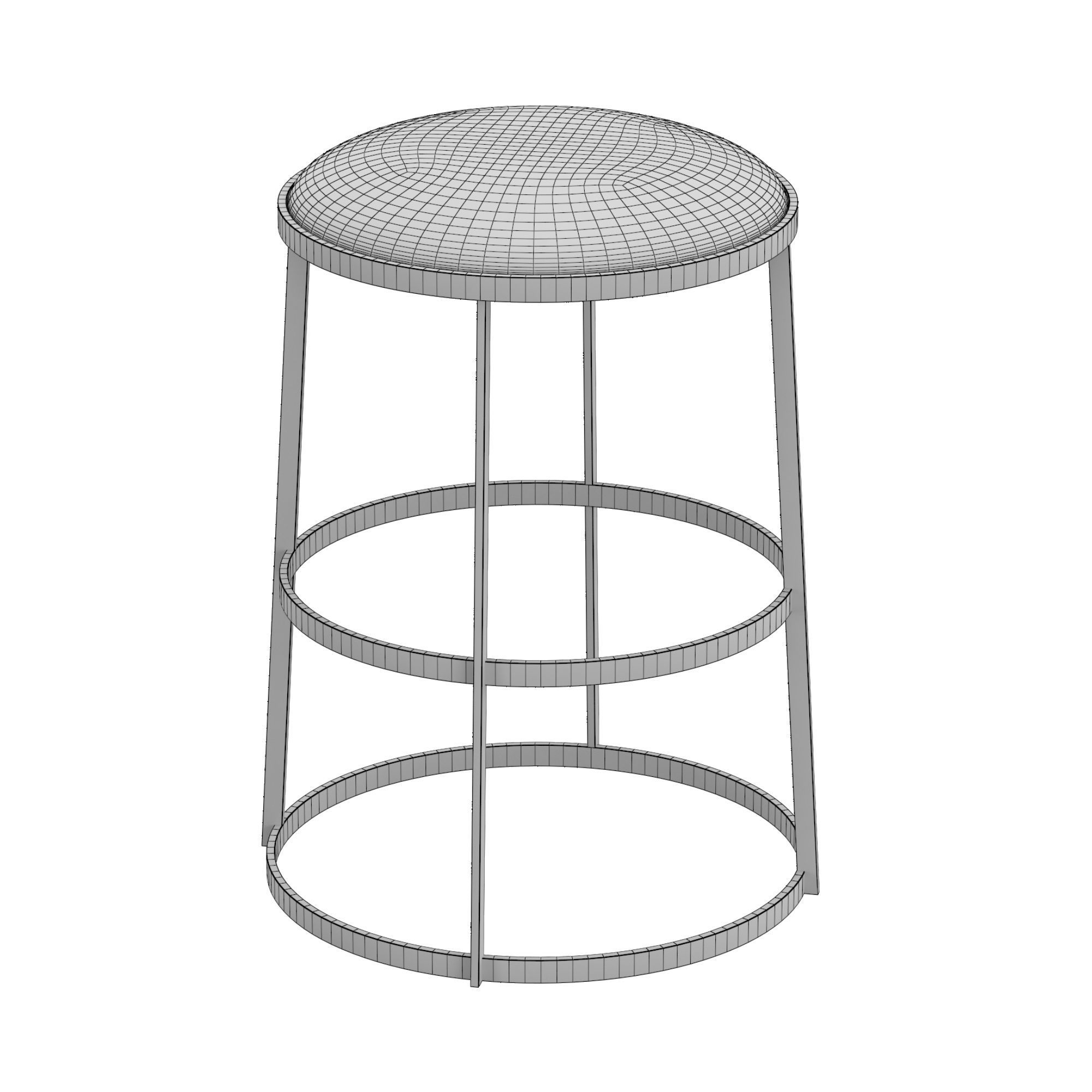 Bernau Counter and Bar Stool 3D model_5