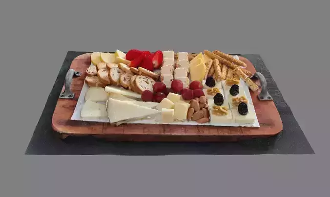 Cheese and fruit platter