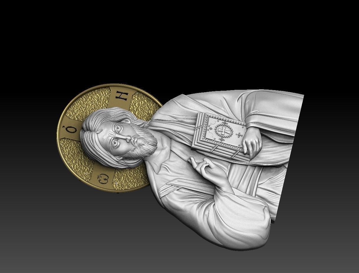 Jesus Christ Blessing cnc  3D print model_1