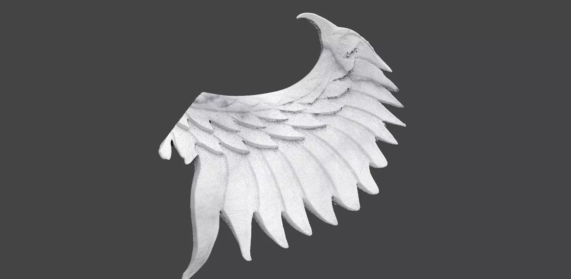 Wing Stylized wall design 3 3D model_0