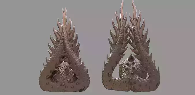 Dragon stylized tail