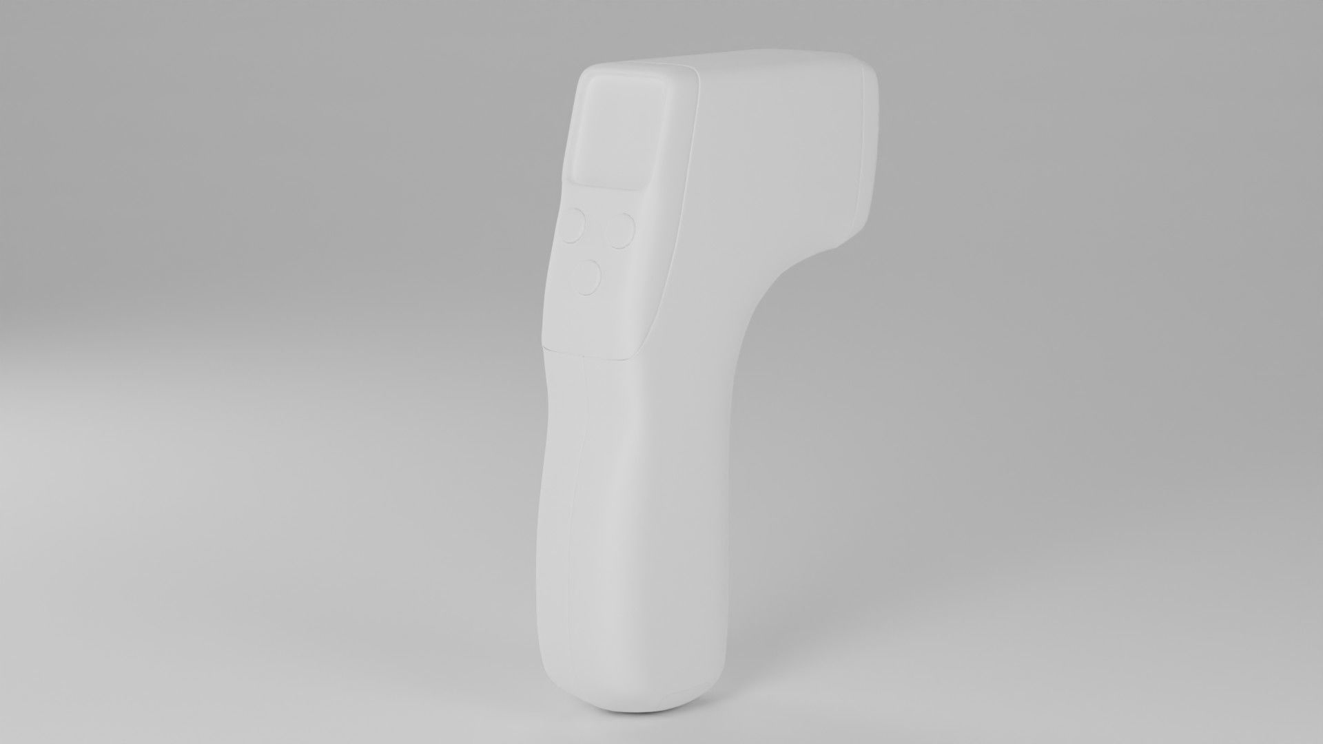 Infrared Thermometer Gun Low-poly 3D model_2