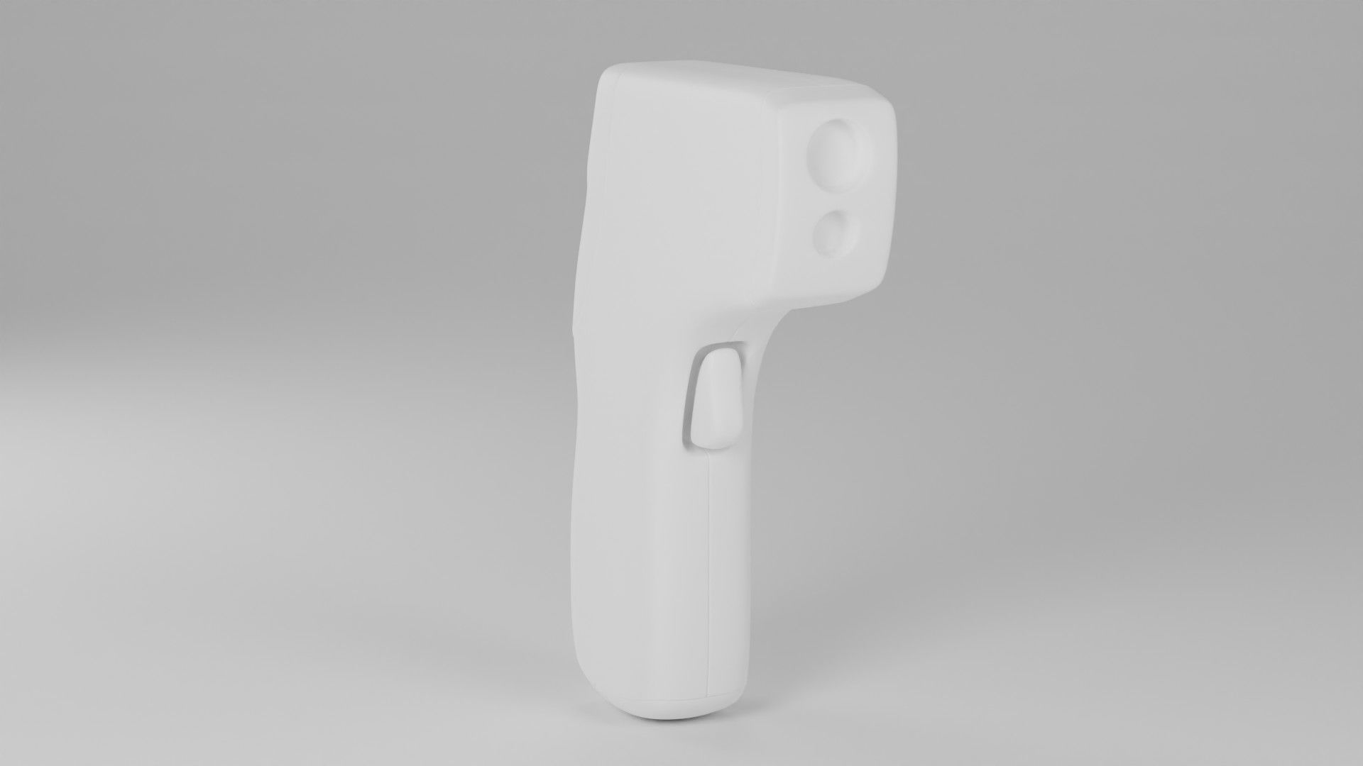 Infrared Thermometer Gun Low-poly 3D model_3