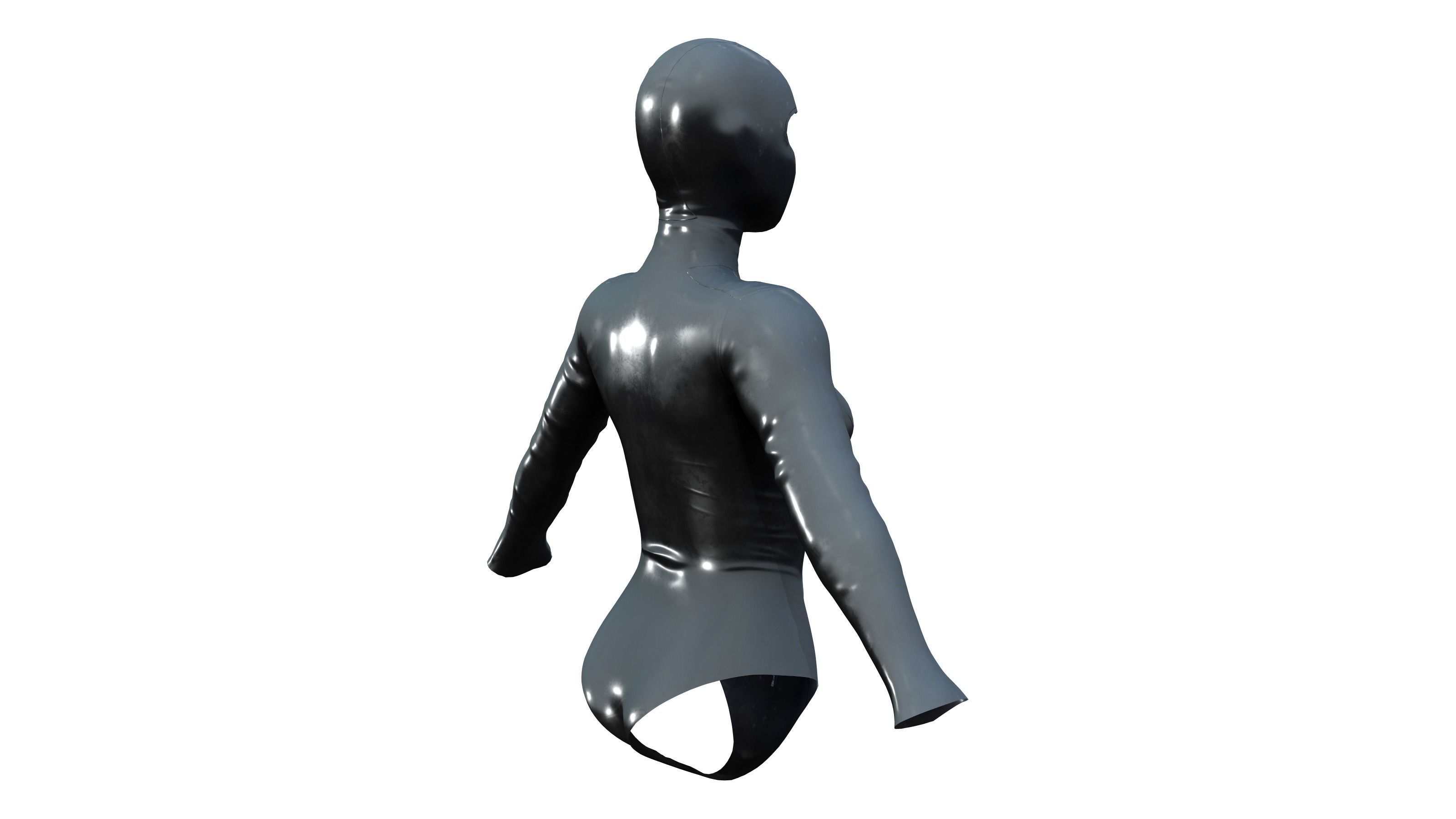 Ninja Suite Low-poly 3D model_6