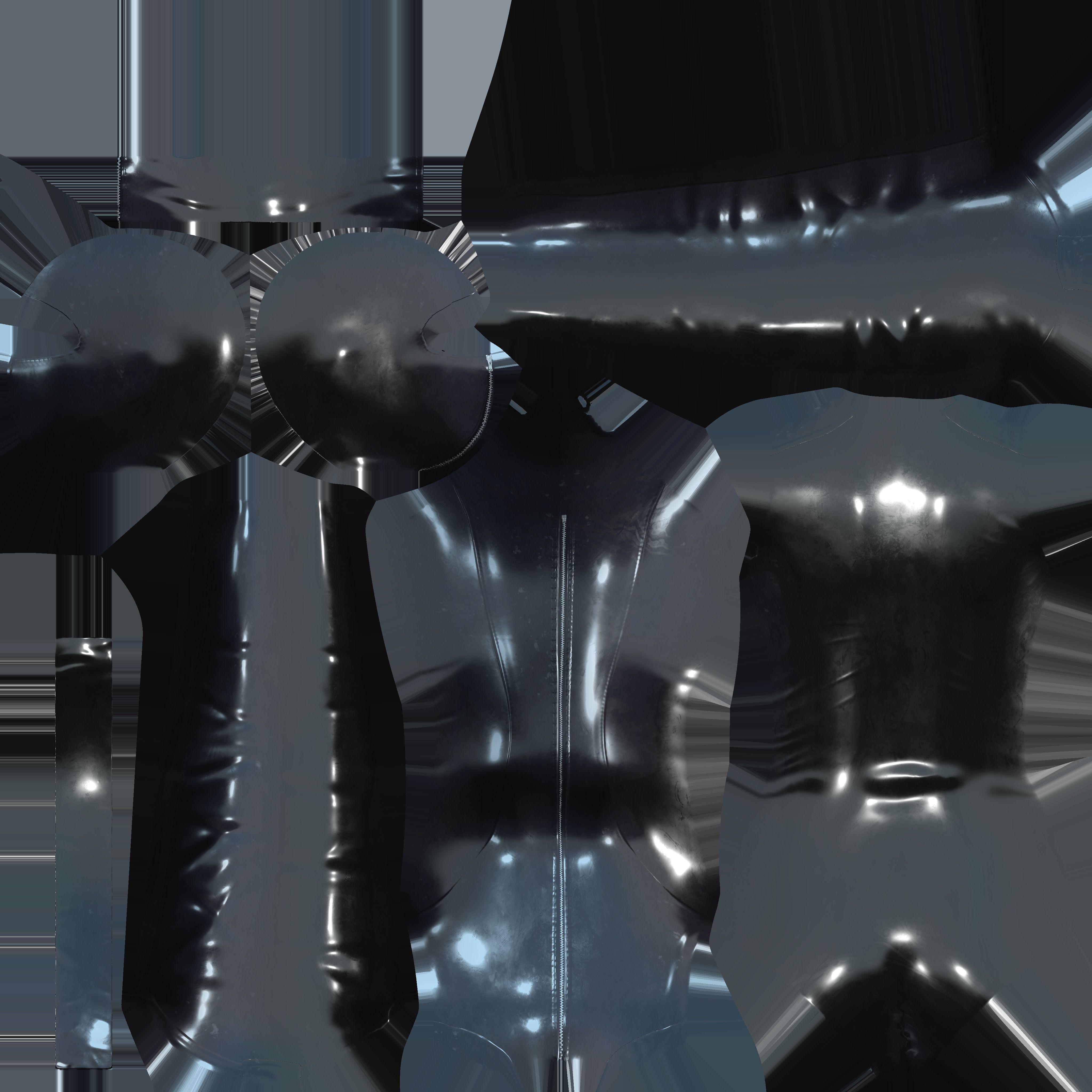 Ninja Suite Low-poly 3D model_10