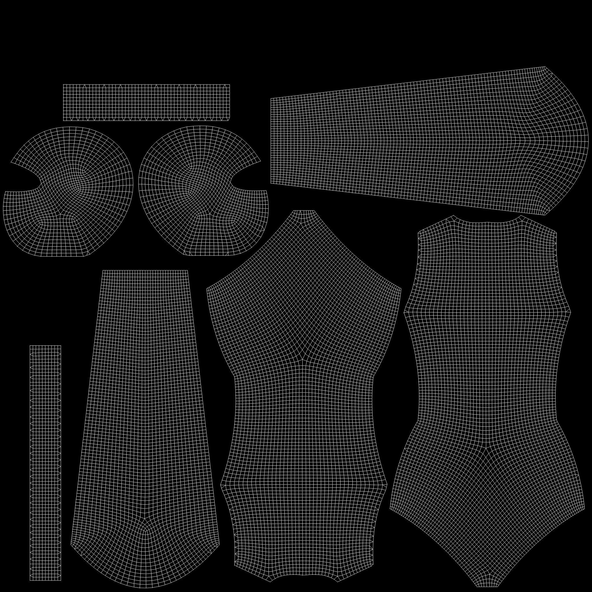 Ninja Suite Low-poly 3D model_14