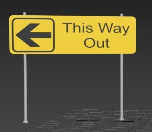 Rectangle Road Sing 2 3D model_5