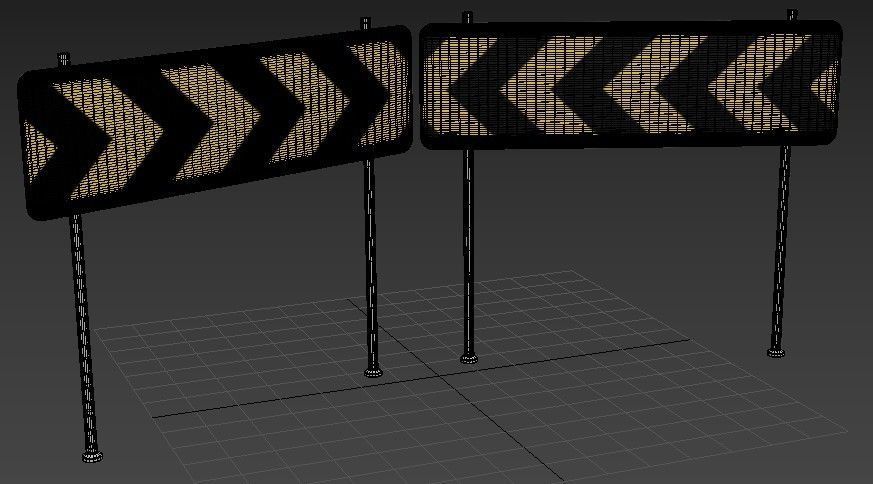 Rectangle Road Sing 2 3D model_1