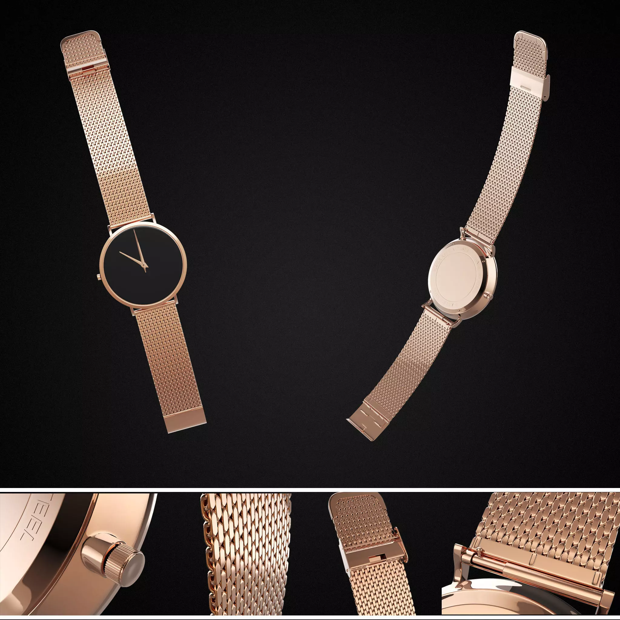 Wrist watch 3d model  3D model_0