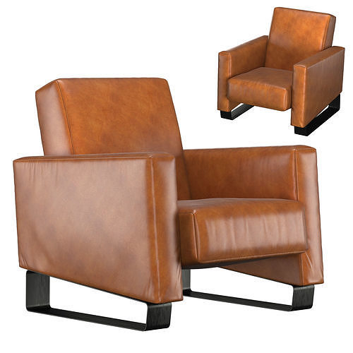 Hughes armchair 3D model