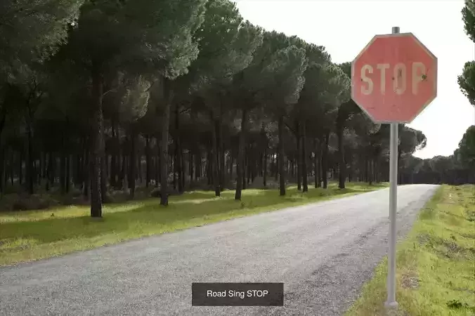 Road Sings 3D Model Collection