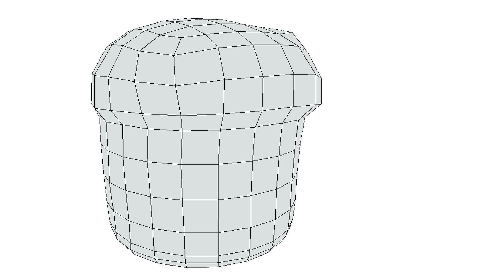 Cake easter Low-poly 3D model_5