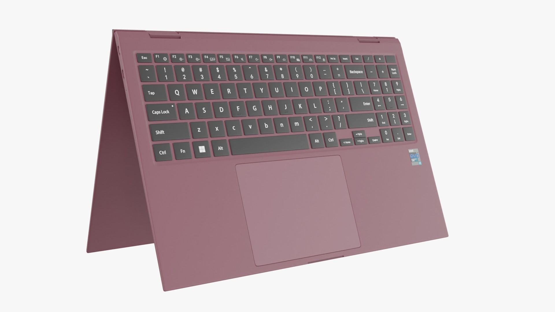Galaxy Book 2 Pro 360 Burgundy 3D model_5