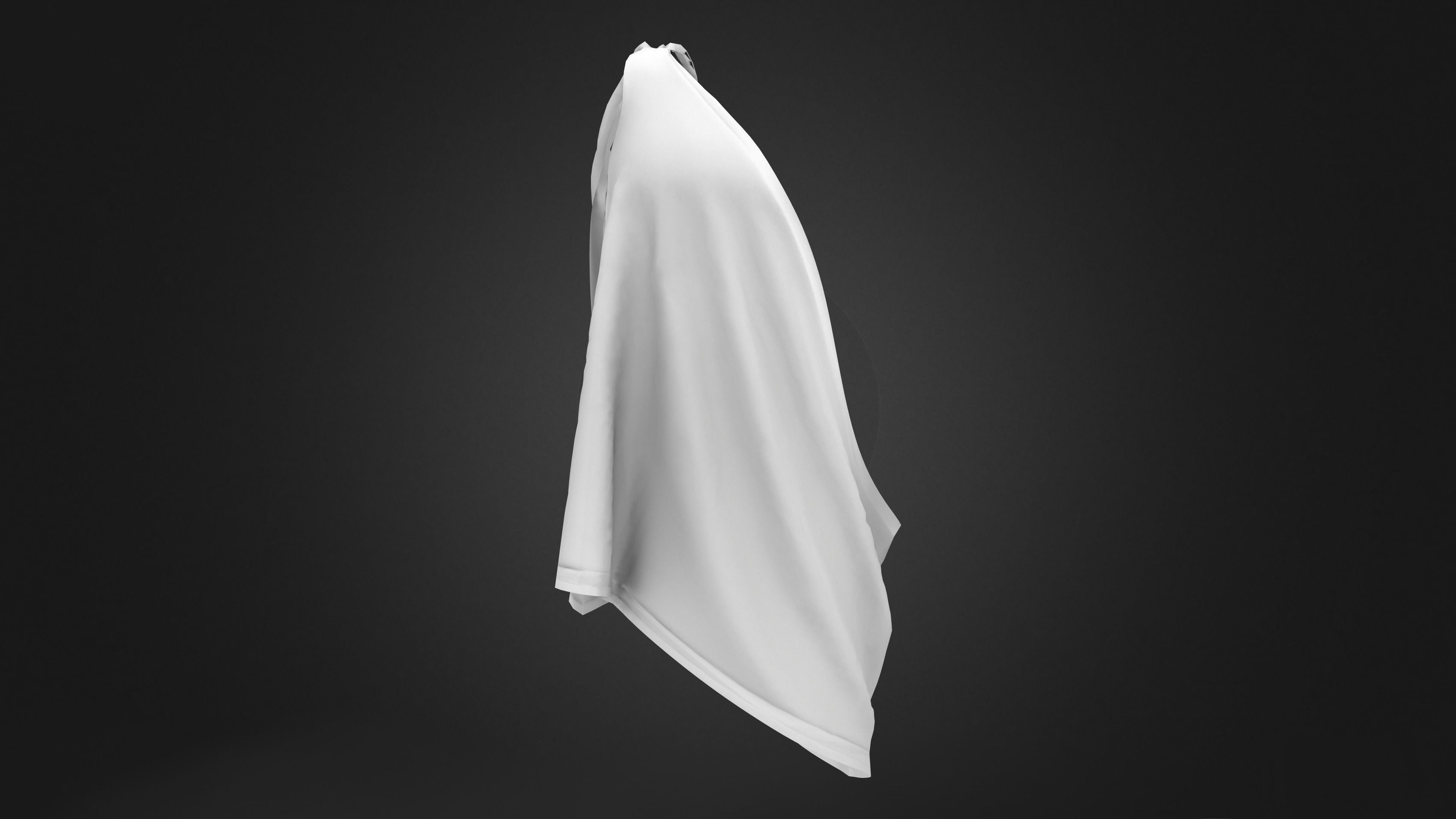 Mens Emperor Toga Low-poly 3D model_9