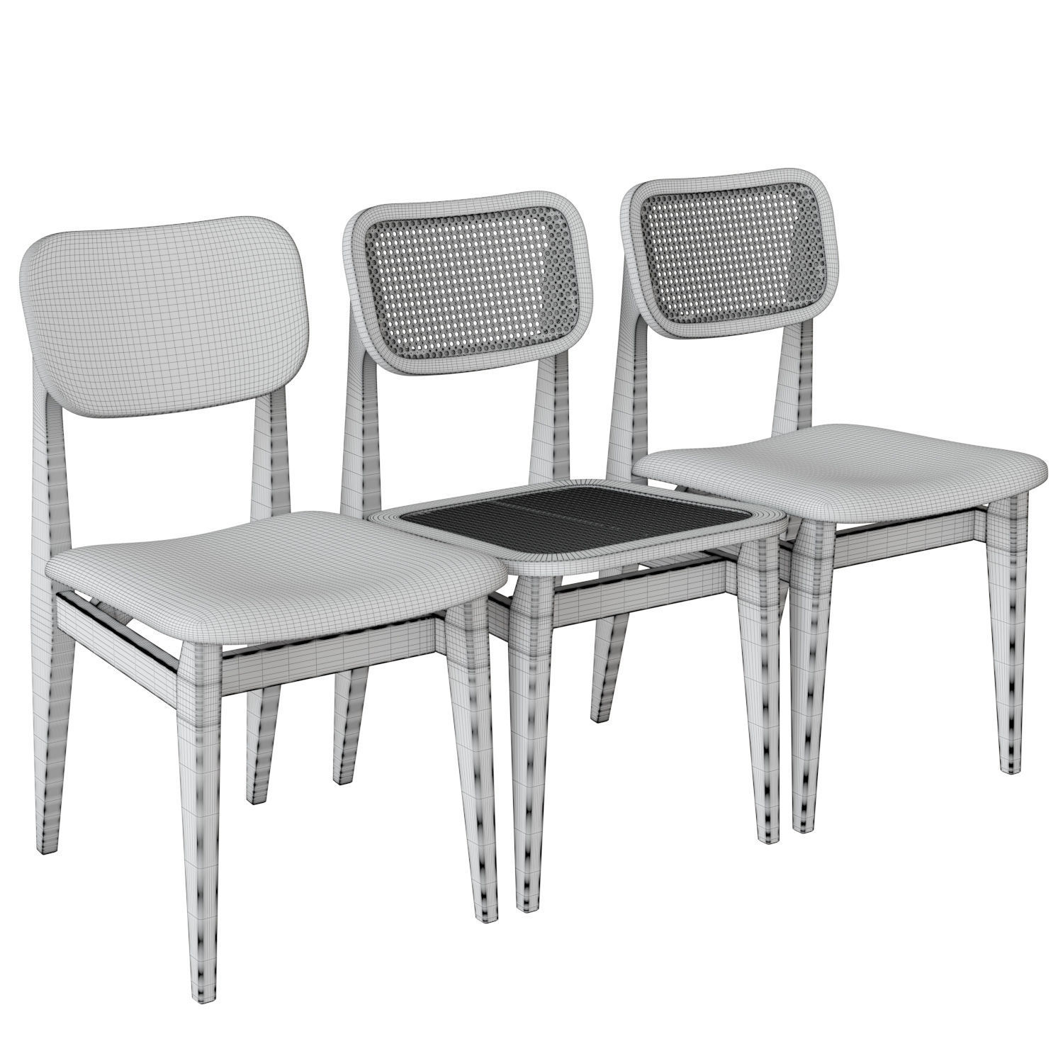 C-Chair Dining Chair 3D model_4