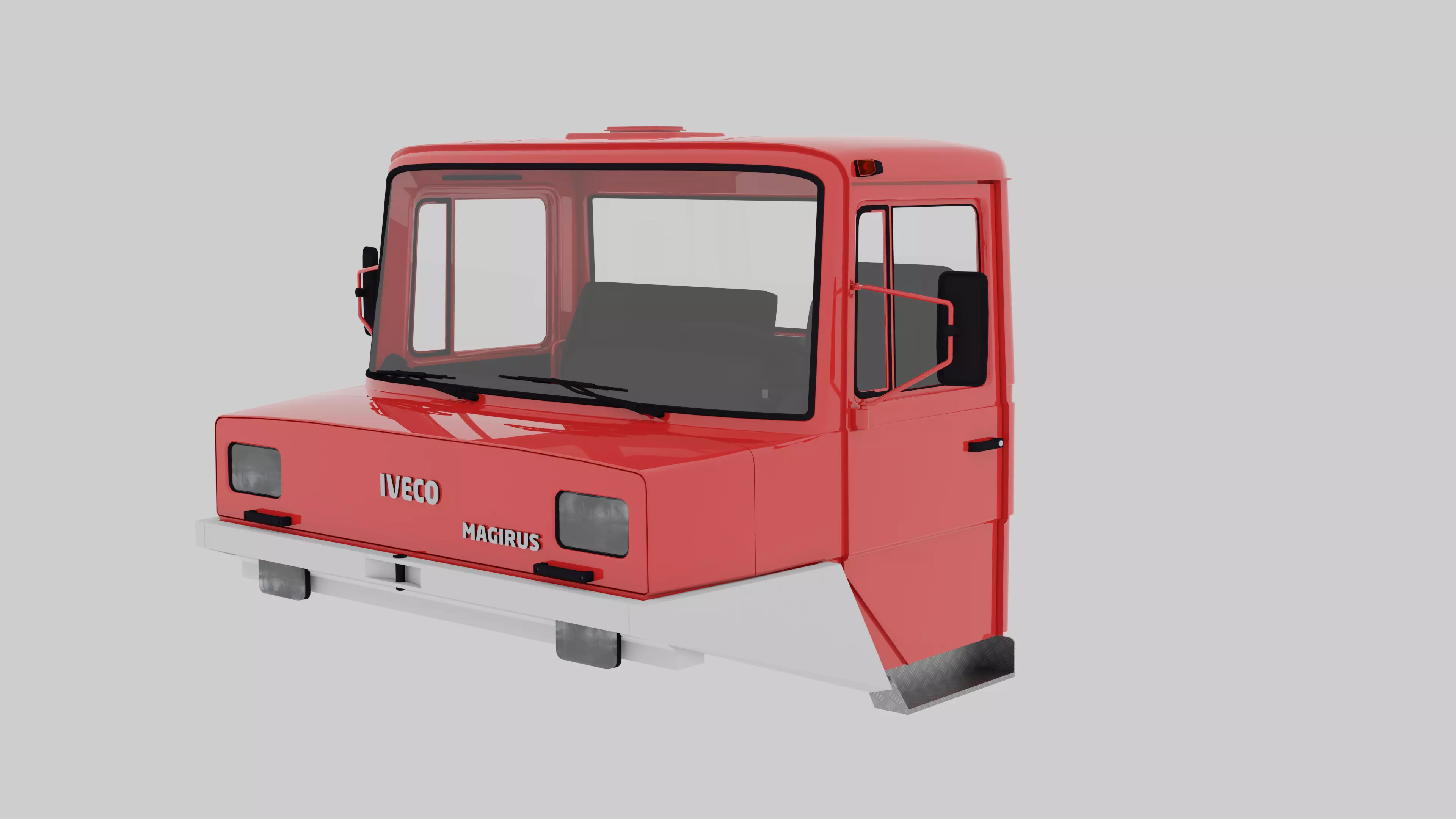 Iveco Magirus NB Cab  Feuerwehr  w Interior 3D model_0