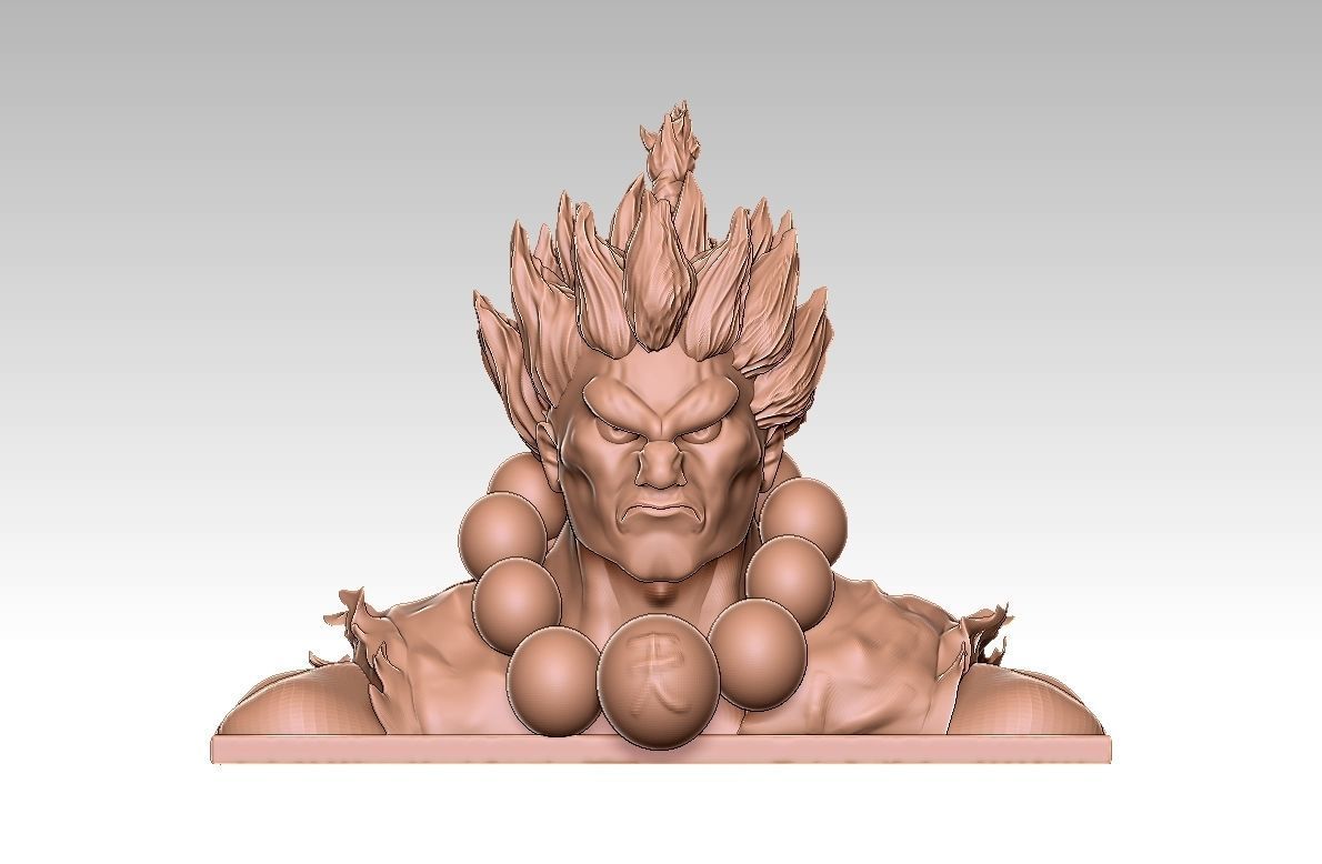 busto akuma 3D print model_1