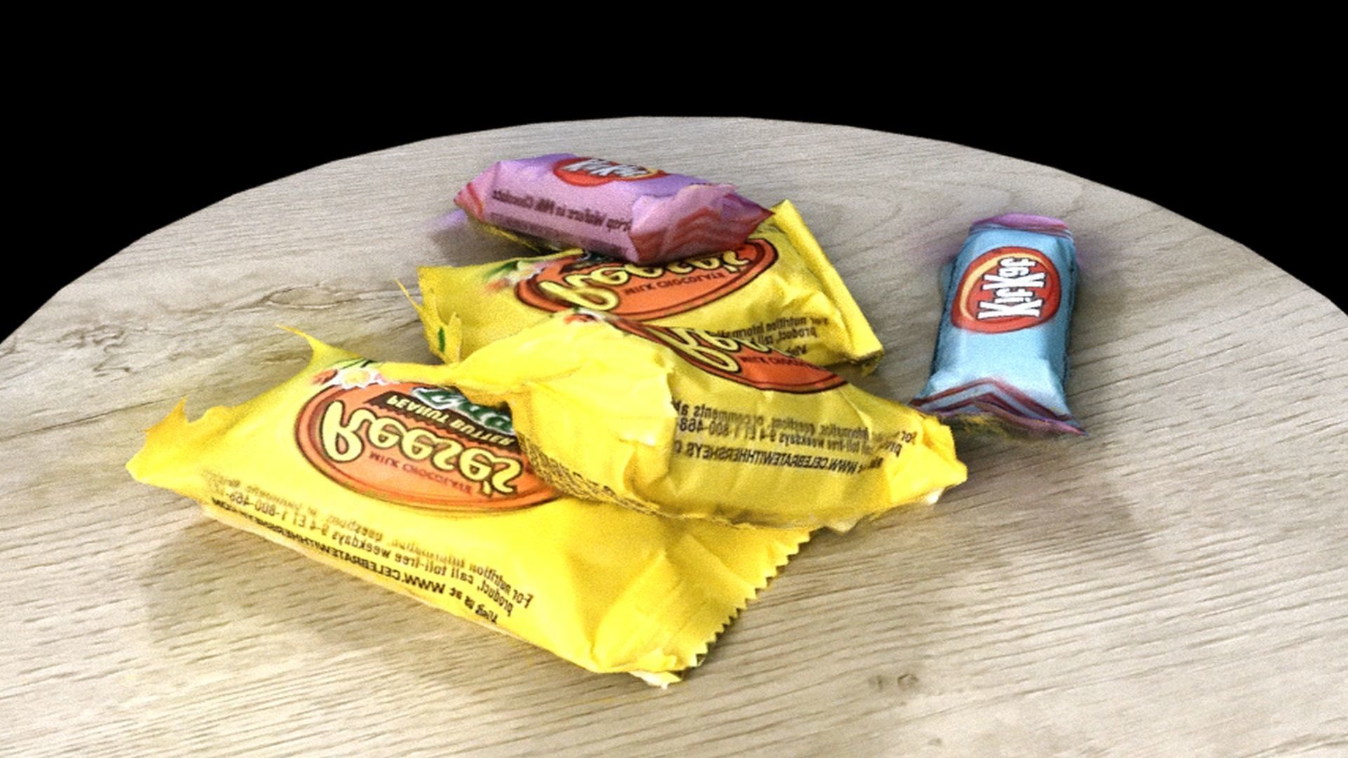 Easter Candy Low-poly 3D model_3