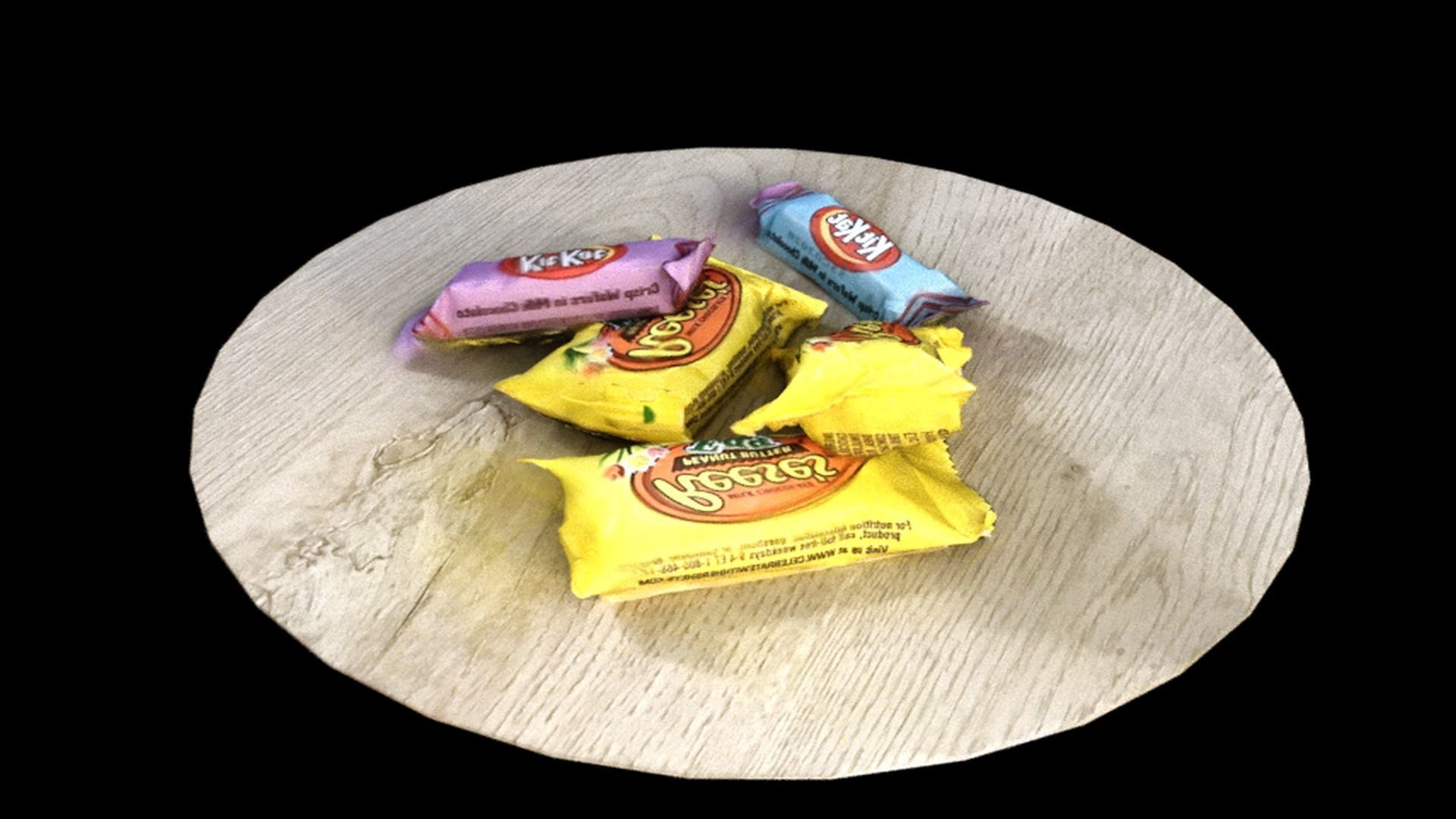 Easter Candy Low-poly 3D model_1