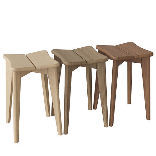 Trefle Stool 3D model