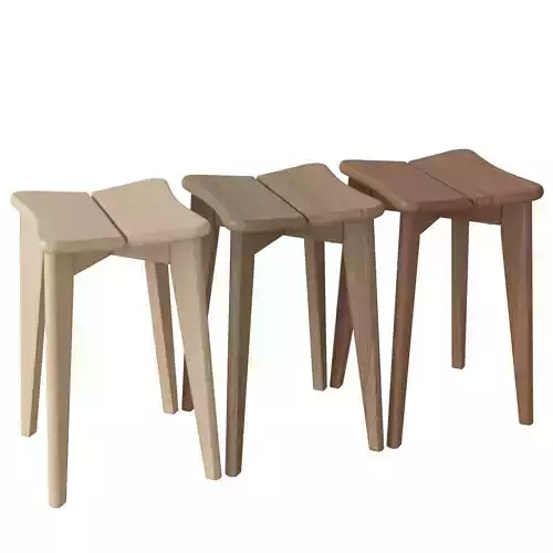 Trefle Stool 3D model
