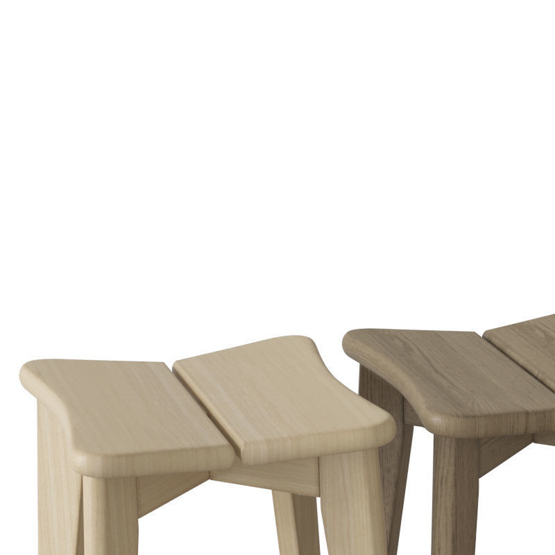 Trefle Stool 3D model_1