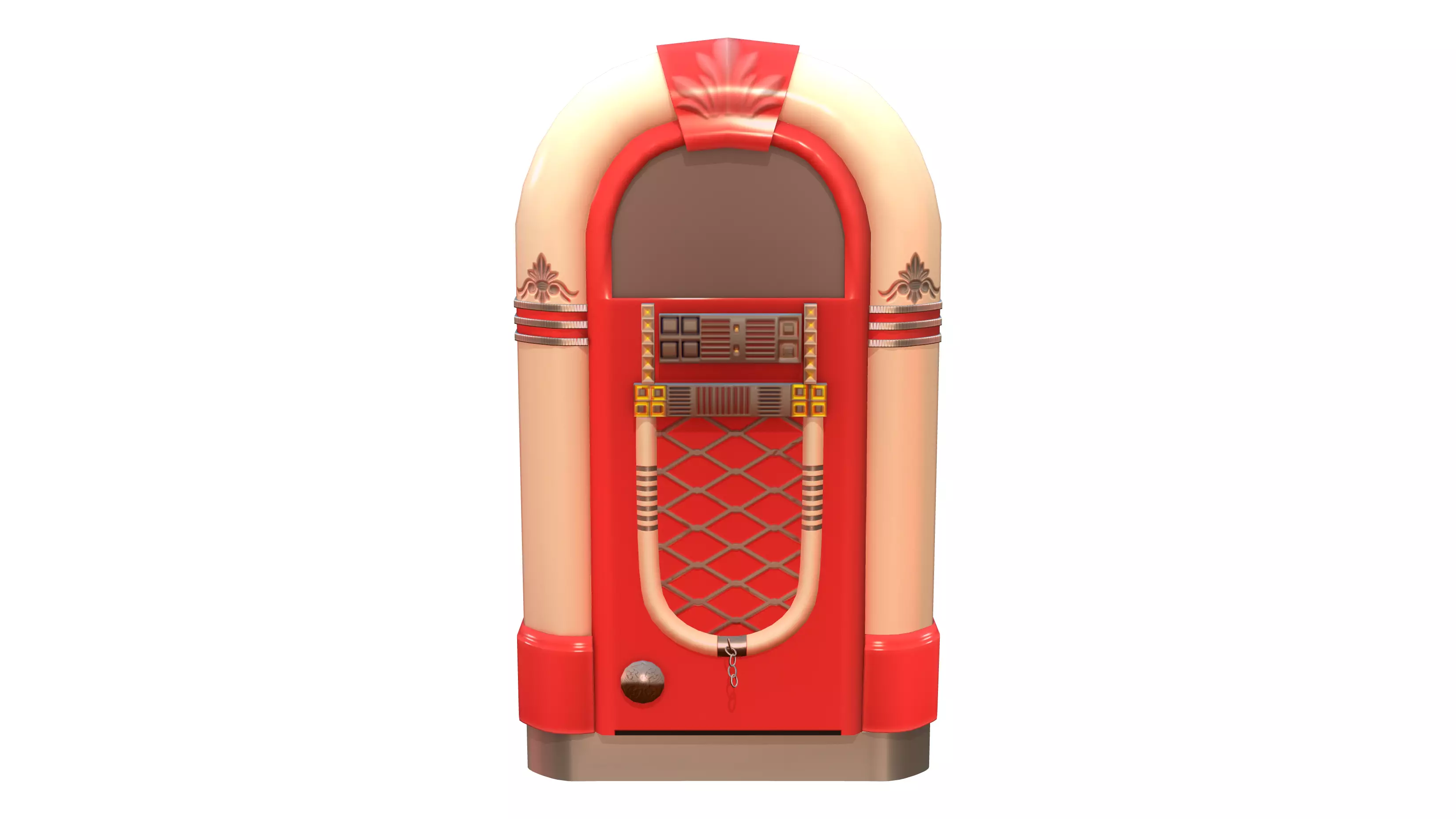 Jukebox Low-poly 3D model