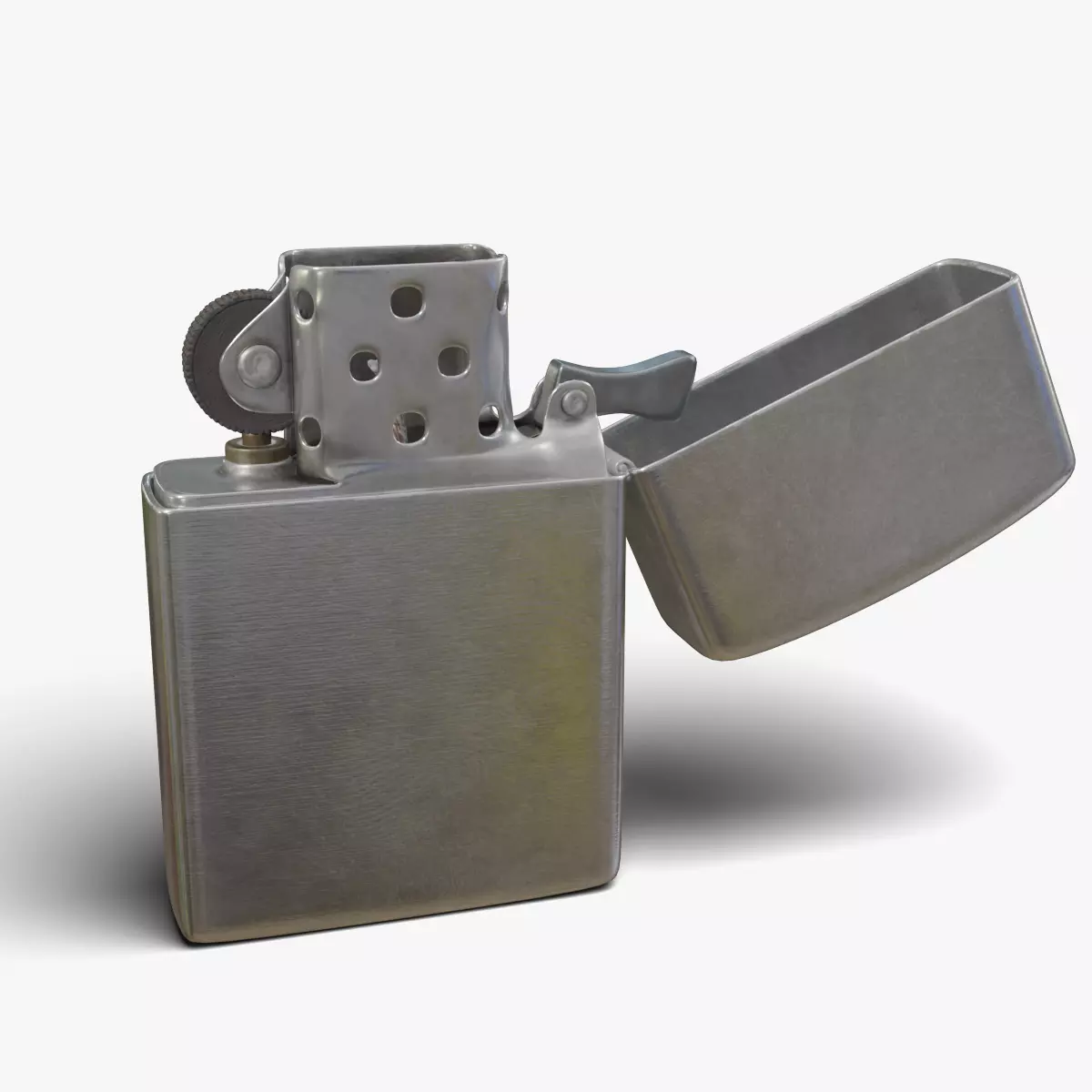Zippo Lighter Rigged 3D model
