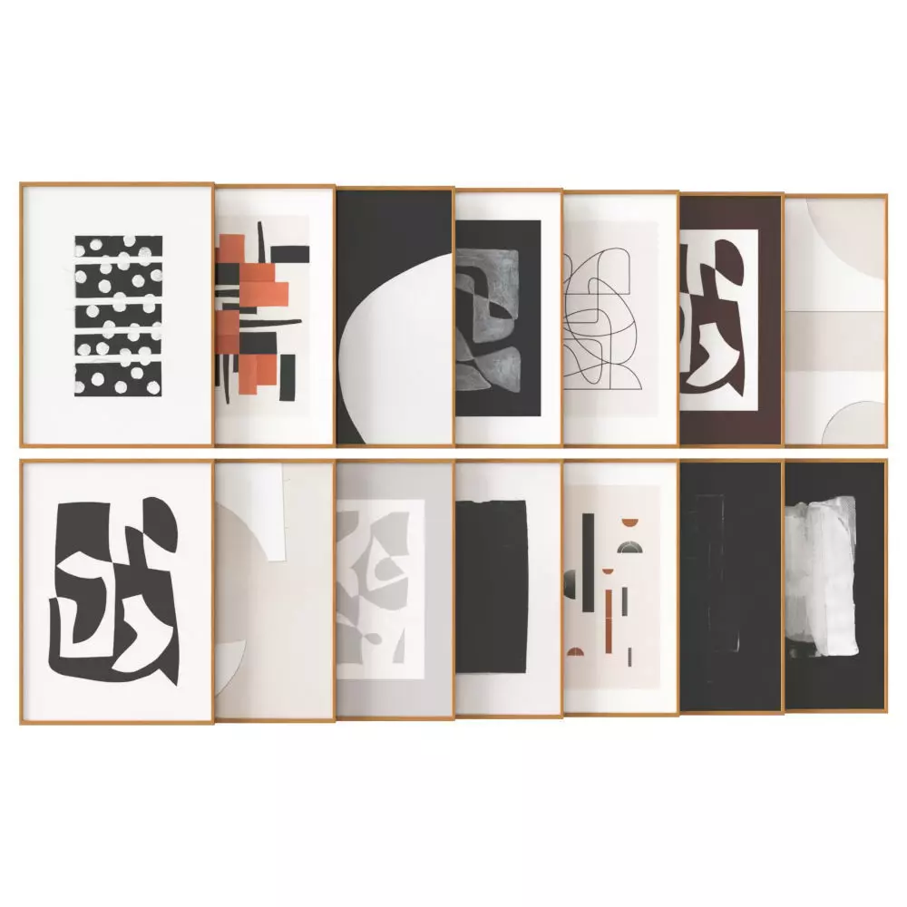 art work set 04 3D model_0