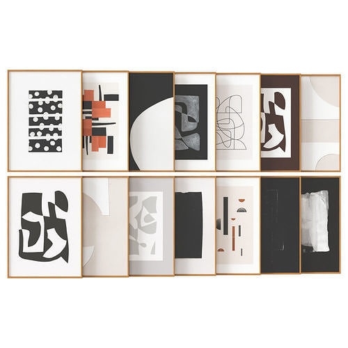 art work set 04 3D model