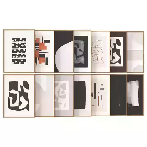 art work set 04 3D model