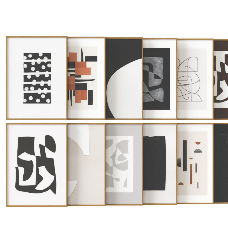 art work set 04 3D model_2