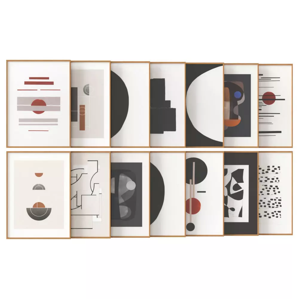 art work set 03 3D model_0