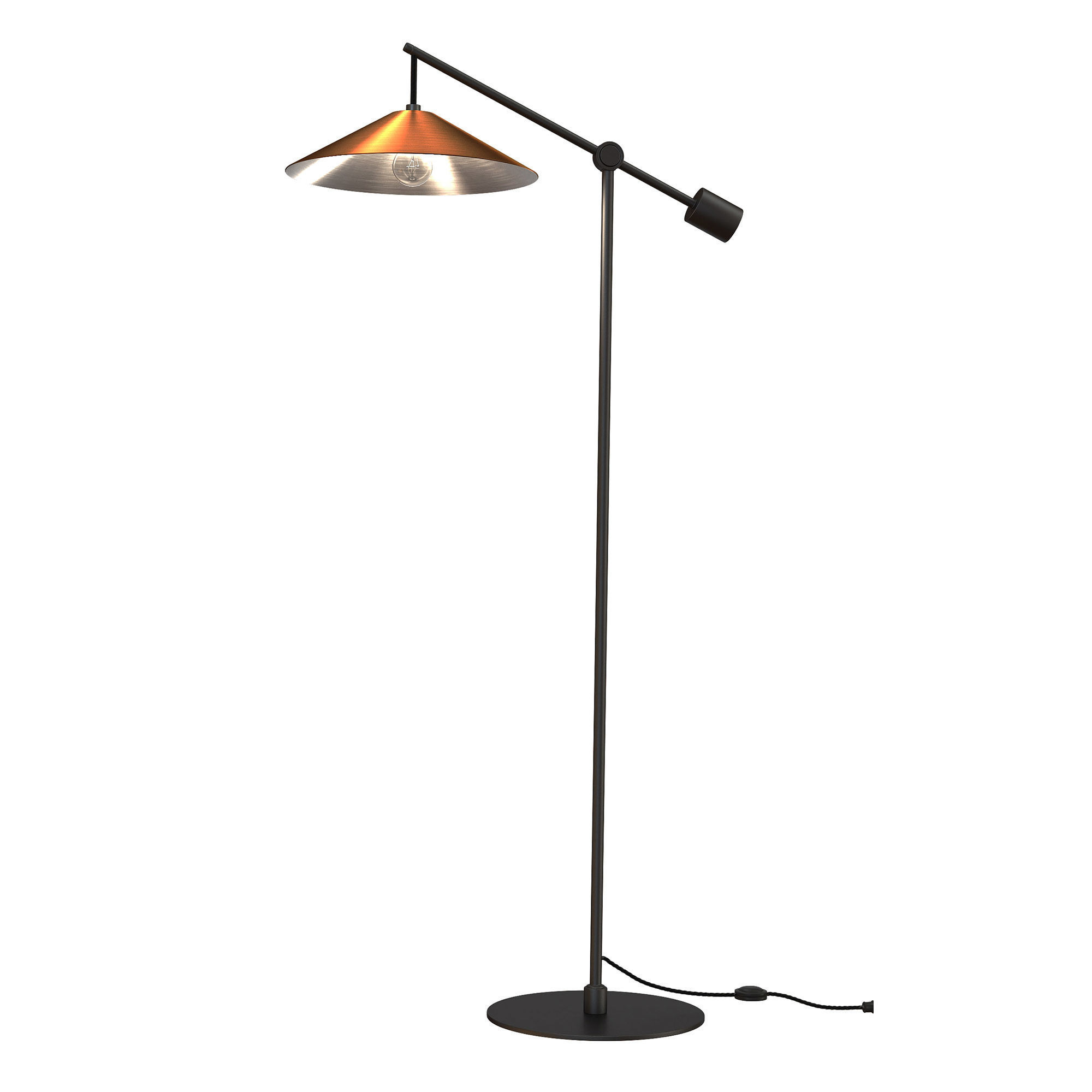 Flor Lamp Vintal 3D model_4