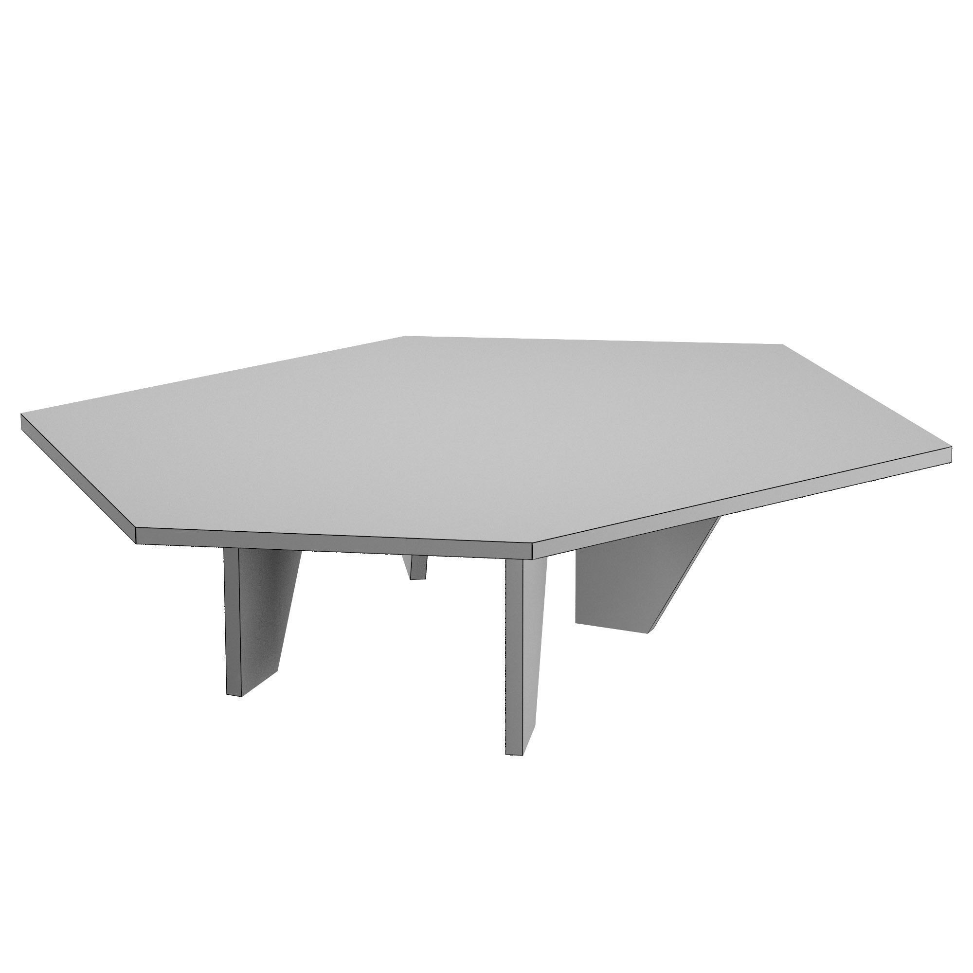 Karla Coffee Table 3D model_6